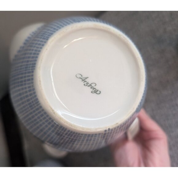 Arzberg "Bastdekor Blau" (Blue) Coffee Pot Set with Creamer, Sugar Bowl & Tray - Picture 10 of 11